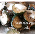 la salade de courgettes tiède