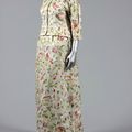 Balenciaga couture embroidered gazar evening gown and jacket, Spring-Summer, 1960