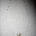 collier de mariée en perles nacrées