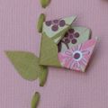 Bouton de fleurs en origami