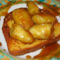 Bananes sur Brioche perdue, et sa sauce caramel