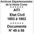 48 - 0046 06 - ADHC - 6M - Etat Civil 1853 à 1862