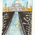 Taj Mahal - dessin et Haïku du jour n°91