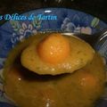 Soupe glacée de melon à l'anis et au basilic