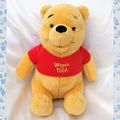 Doudou Peluche Ours Winnie Assis T-shirt Rouge Winnie the Pooh Disney Nicotoy 23 cm