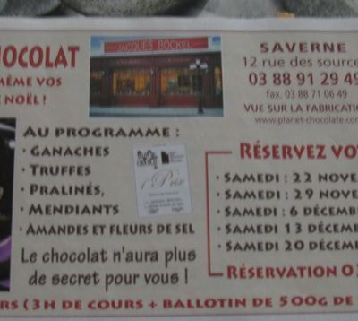 Ecole du Chocolat chez Jacques Bockel