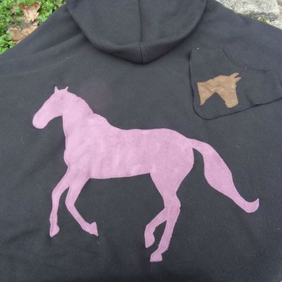 Poncho cheval adulte