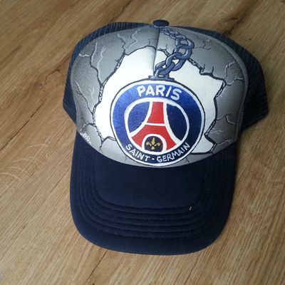 casquette custom graffiti originale tag art caps personnalisée psg personnalisable