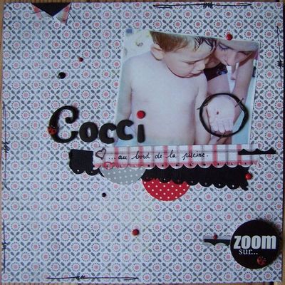 cocci au bord de la piscine