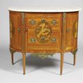 Rare petite commode. Estampillée Ohnenberg.  Epoque Louis XVI