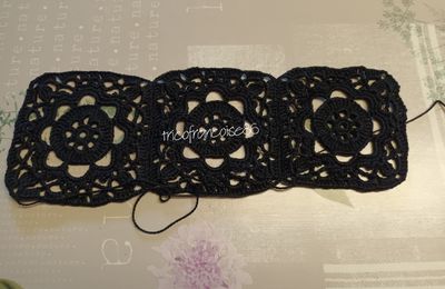 Des carrés au crochet suite ...