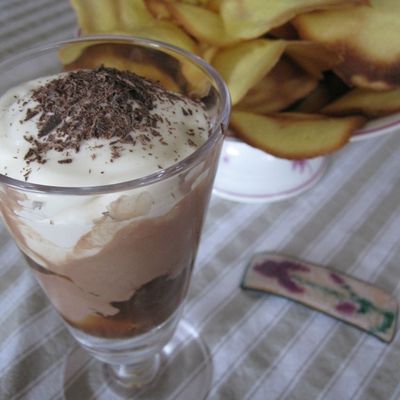 Coupes chocolat en cappuccino