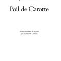 "Poil de Carotte", de Jules Renard ("mon" nouveau bouquin !)