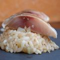 Sushi au maquereau mariné au vinaigre de cidre et fenouil croquant