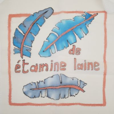 Peindre sur étamine de laine