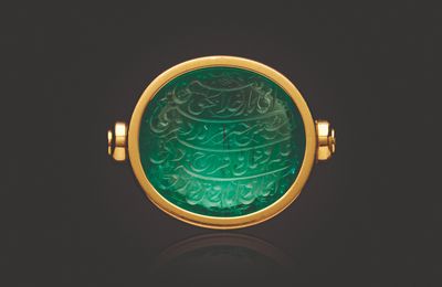 A Colombian emerald, diamond and gold ring, Bulgari