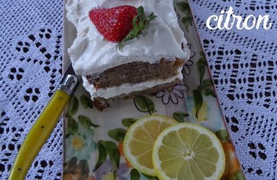 Cake au Citron et farine de Sarrasin