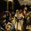 Leopold Carl Müller, A Street Scene, Cairo, 1880 for sale @ Sotheby's NY on October 22, 2009