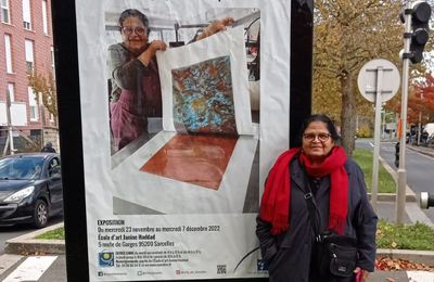 EXPOSITION Lakshmi Dutt "QUELQUE PART DANS L'ESPACE" -22 novembre au 7 décembre 2022 - Ecole d'Art Janine Haddad - Sarcelles