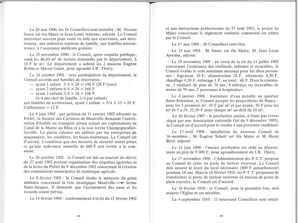 Histoire de Maxéville par André Vautrin 