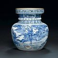 A rare documentary inscribed blue and white incense burner - Dated equivalent to AD1597 and of the period