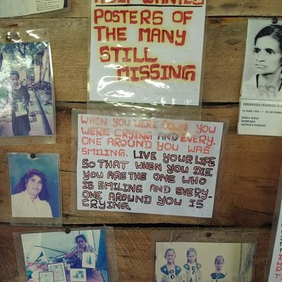 Tsunami Memorial et Musée photographique à Telwatta , Sri Lanka