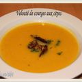 Velouté de courges aux cèpes