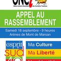 MONT de MARSAN - RASSEMBLEMENT POUR DÉFENDRE LES CULTURES DU SUD