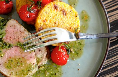 À la demande générale… le filet mignon de veau au pesto