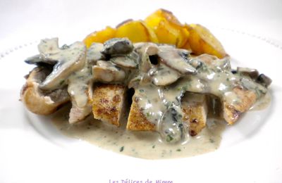 Filets de pintade aux champignons