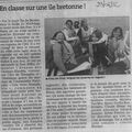 Vu dans la presse : En classe sur une île bretonne !