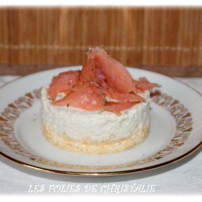 Cheesecake cancoillotte saumon fumé