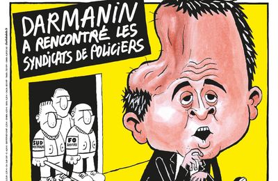 Darmanin a rencontré les syndicats... - Charlie Hebdo N°1619 - 2 août 2023