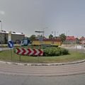 Rond-point à Lebork (Pologne)