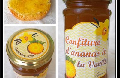 Confiture d'ananas à la vanille...