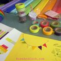 DIY deco: une invitation colorée avec du Masking tape