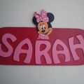 Plaque de porte Minnie Mouse