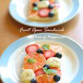 Fruit Open Sandwich -- 水果單片三明治