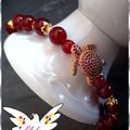 Bracelet SHELLY Agate et or