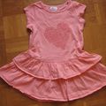 Robe MC Rose et motif central coeur - Rkids - 4 ans/102cm - 4 euros - 