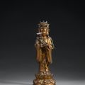 A gilt-bronze figure of a Bodhisattva, Late Ming dynasty