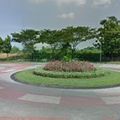 Rond-point à Surabaya (Ile de Java)