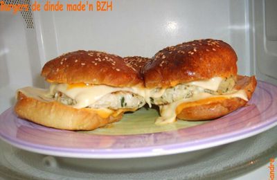 Burger de dinde et salsa de tomates