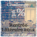 Challenge 1% rentrée littéraire 2012