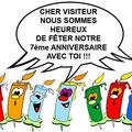 LE BLOG FÊTE SON ANNIVERSAIRE :  7 ANS DÉJÀ !!!!!