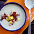 Soupe de maïs au bacon