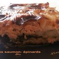 Lasagnes au saumon et aux épinards ( 9 pp/pers)