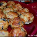 muffins au  jambon et olives noires