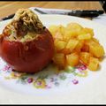Tomates farcies et pommes de terre