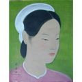 Vu Cao Dam (1908-2000) : Portrait de jeune fille 